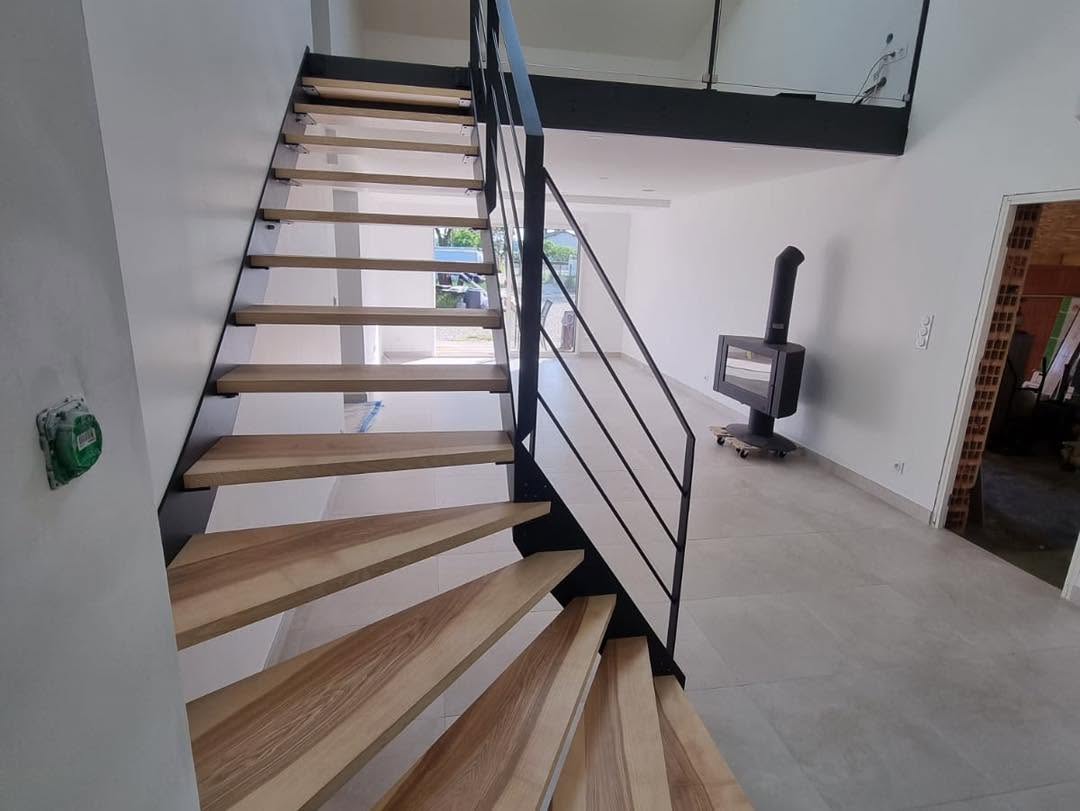 Escalier — réalisation de l’atelier AOC Metal Design