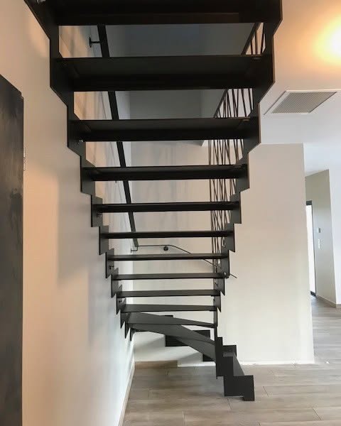 Escalier — réalisation de l’atelier AOC Metal Design